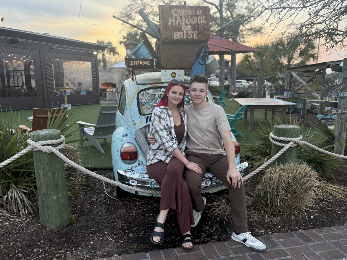 Mitchell Roggenbuck and his wife